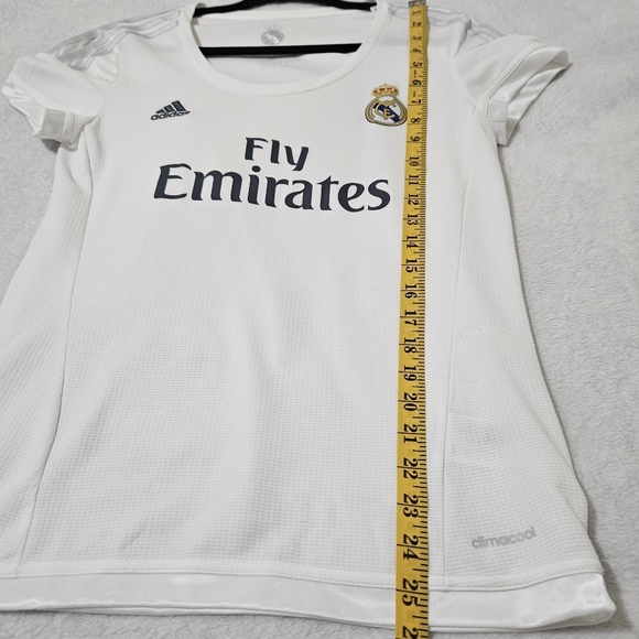 Adidas Real Madrid 2015/16 Home Jersey White Fly Emirates Soccer Futbol TShirt M - Picture 15 of 16